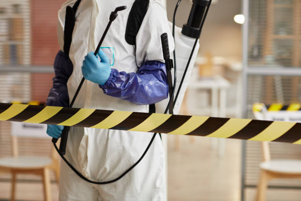 Professional Biohazard Cleanup technician working in Hendersonville, NC